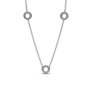 Pandora Pave Circles Chain Necklace
